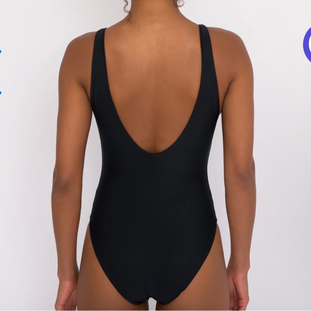 Skatie Blue and White One Piece Swimsuit - Picture 4 of 4